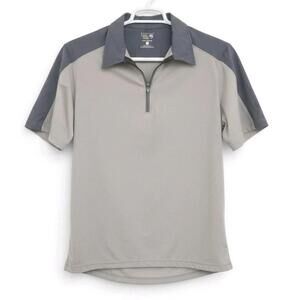 Mountain Hardwear Men's Large Gray Justo Trek Shirt Zip Polo Performance Top